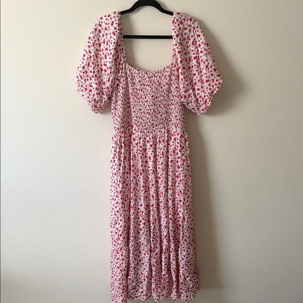 ARULA Red Floral Maxi Dress